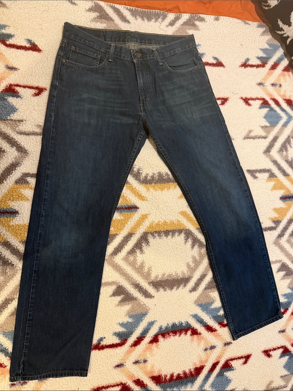 Levi's Men's Straight Jeans in Dark Blue